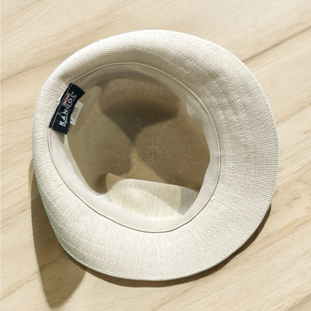 Kangol Men's Blue Bucket Beige Hat Large. - Picture 4 of 5